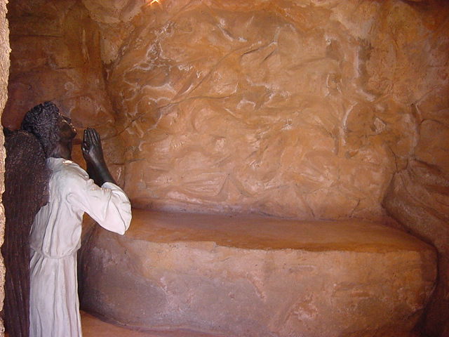 #19 Angel Worshipping in Christ's Tomb