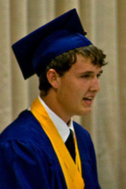 Aaron Addressing His Graduating Class