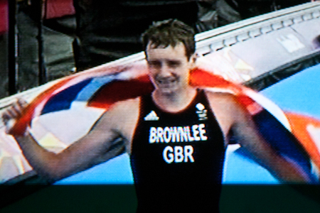 Alistair Brownlee Wins Mens' Triathalon