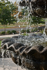 Bubbly water fountain