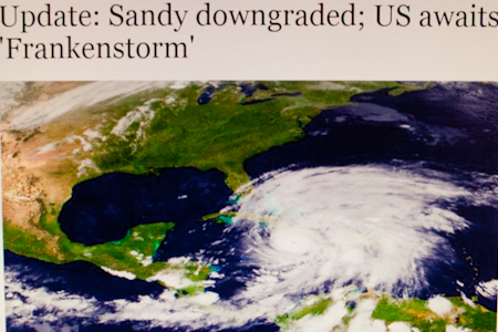 Sandy Superstorm heads north
