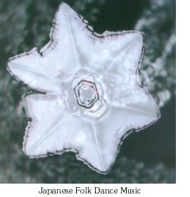 Water Crystal, Hearing Japanese Folk Dance Music